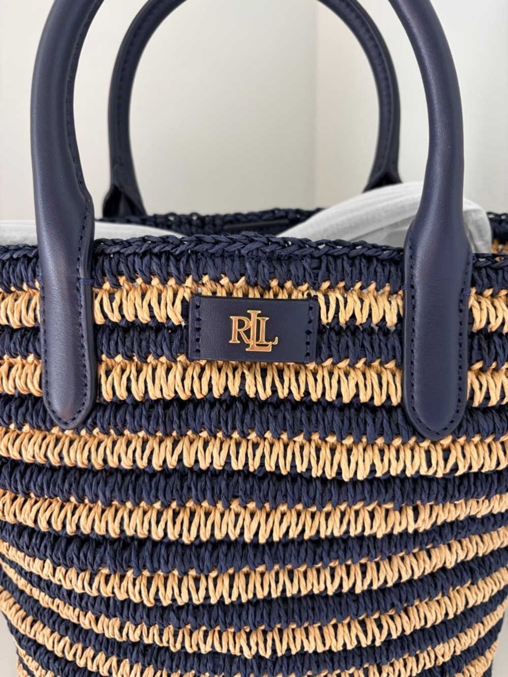 Ralph Lauren Brie Medium Striped Tote Bag - Picture 7 of 11